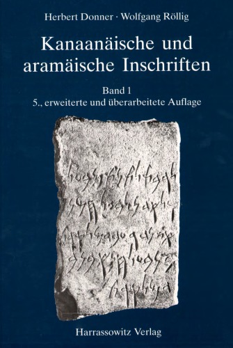 Kanaanaische Und Aramaische Inschriften