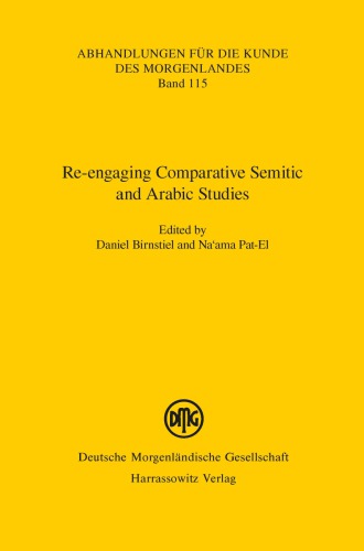 Re-Engaging Comparative Semitic and Arabic Studies