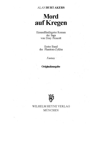 Mord auf Kregen (Phantom Cycle, #1)