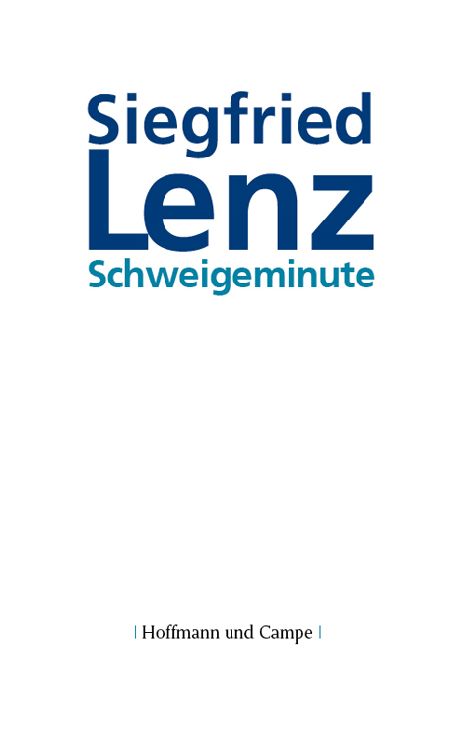 Schweigeminute Novelle