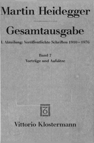 Martin Heidegger, Gesamtausgabe