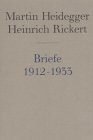 Briefwechsel 1912   1933. Und Andere Dokumente