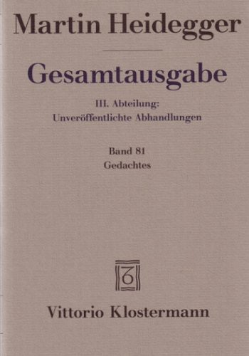 Gesamtausgabe, Abteilung III