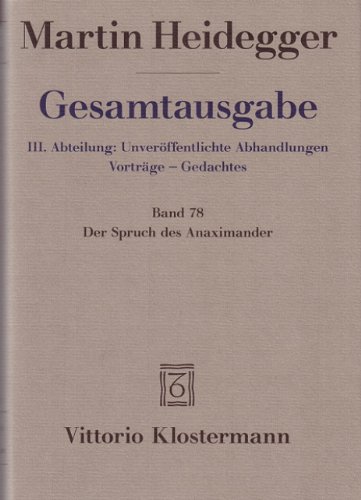 Martin Heidegger, Gesamtausgabe