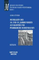 Musikalien des 18. und 19. Jahrhunderts aus Kloster und Pfarrkirche Ochsenhausen : Katalog