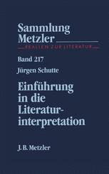 Einführung in Die Literaturinterpretation : Sammlung Metzler, 217.