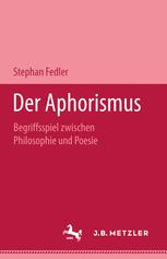 DER APHORISMUS;M AND P SCHRIFTENREIHE