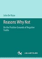 Reasons Why Not On the Positive Grounds of Negative Truths