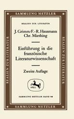 Einführung in die französische Literaturwissenschaft