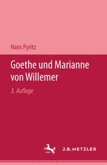 Goethe und Marianne von Willemer eine biographische Studie
