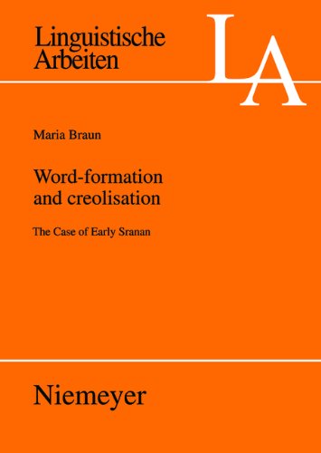 Word Formation And Creolisation