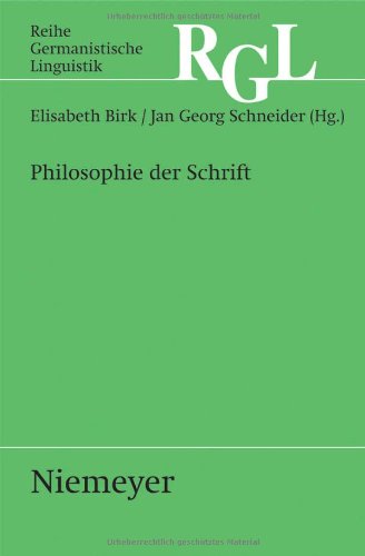 Philosophie Der Schrift