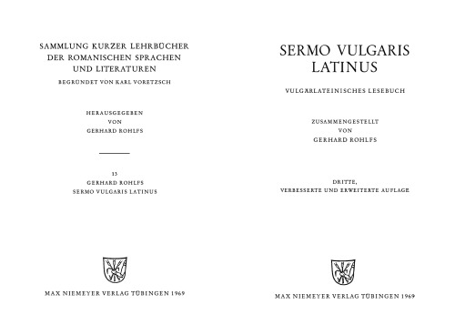 Sermo Vulgaris Latinus