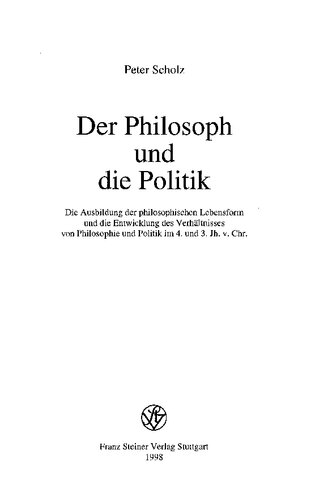 Der Philosoph Und Die Politik