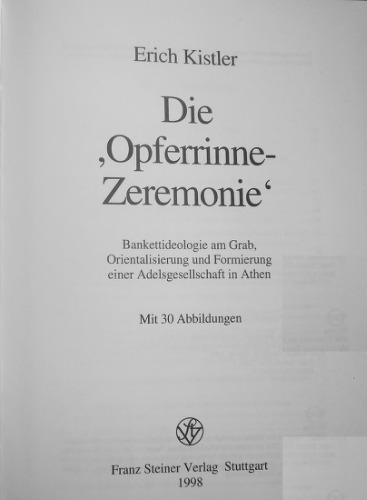 Opferrinne-Zeremonie