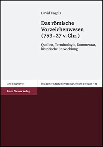 Das Romische Vorzeichenwesen (753-27 V. Chr.)