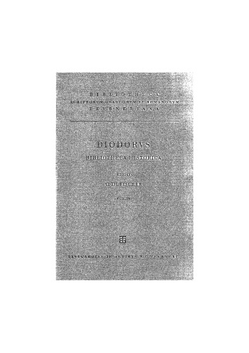 Bibliotheca Historia, vol. IV