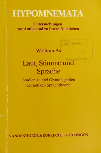 Laut, Stimme und Sprache