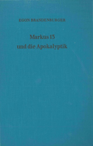 Markus 13 Und Die Apokalyptik