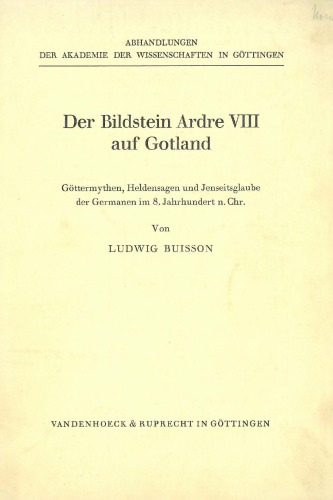 Der Bildstein Ardre VIII Auf Gotland