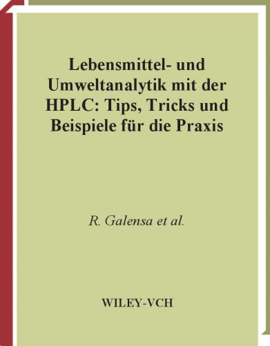 Lebensmittel- Und Umweltanalytik Mit Der HPLC