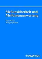 Meßunsicherheit und Meßdatenauswertung