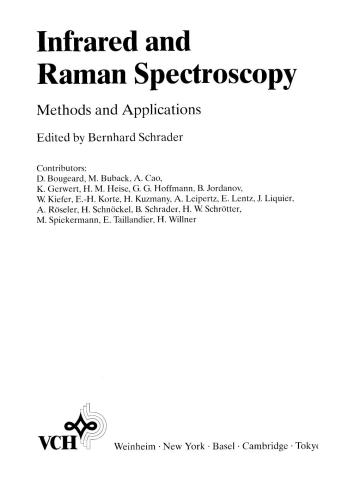 Infrared and Raman Spectroscopy