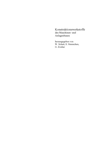 Konstruktionswerkstoffe des Maschinen- und Anlagenbaues : [Metalle, Polymere, Keramiken]