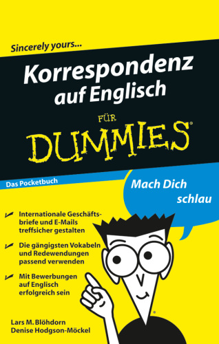 Korrespondenz Auf Englisch Fur Dummies Das Pocketbuch