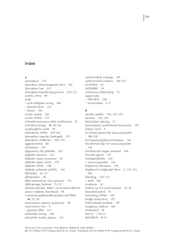 Thermoset nanocomposites