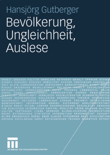 Bevolkerung, Ungleichheit, Auslese