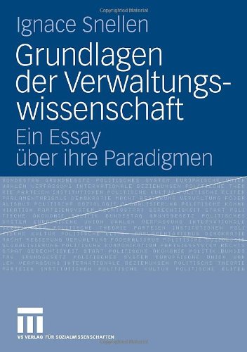 Grundlagen Der Verwaltungswissenschaft