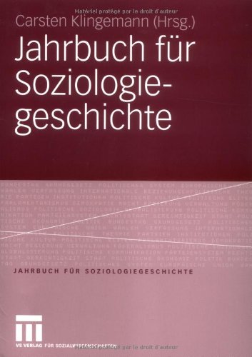 Jahrbuch Fur Soziologiegeschichte