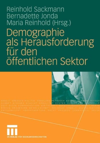 Demographie ALS Herausforderung Fur Den Offentlichen Sektor