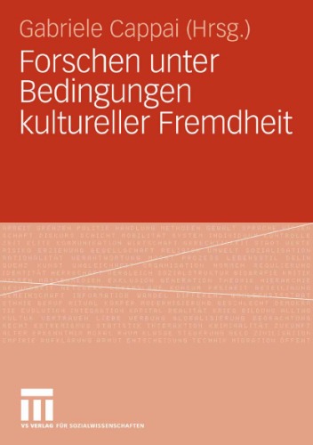 Forschen Unter Bedingungen Kultureller Fremdheit