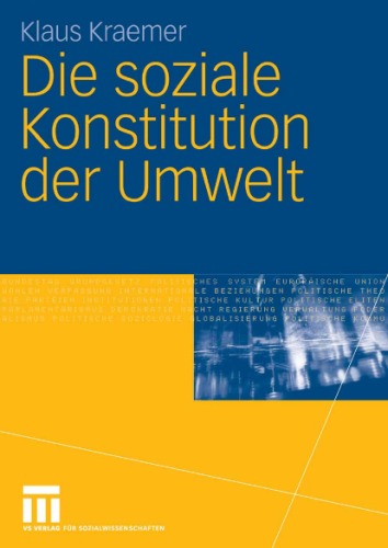 Die Soziale Konstitution Der Umwelt