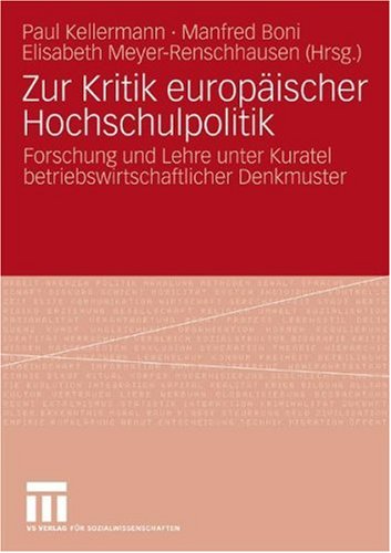 Zur Kritik Europaischer Hochschulpolitik