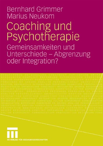 Coaching Und Psychotherapie