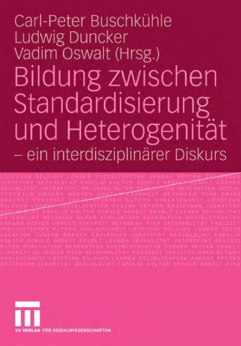 Bildung Zwischen Standardisierung Und Heterogenitat