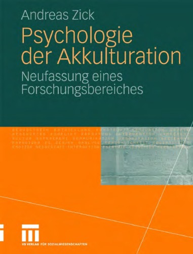 Psychologie Der Akkulturation