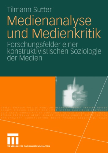 Medienanalyse Und Medienkritik