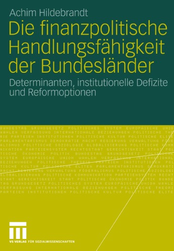 Die Finanzpolitische Handlungsfahigkeit Der Bundeslander