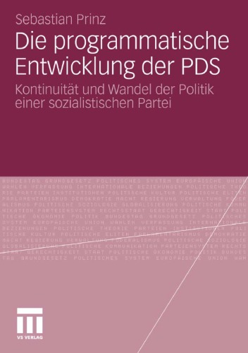 Die Programmatische Entwicklung Der Pds
