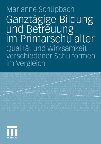 Ganztagige Bildung Und Betreuung Im Primarschulalter