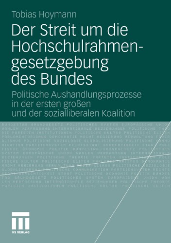 Der Streit Um Die Hochschulrahmengesetzgebung Des Bundes