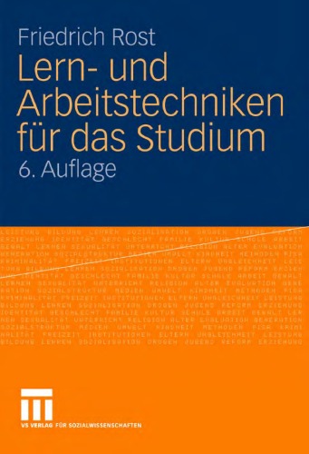 Lern- und Arbeitstechniken für das Studium