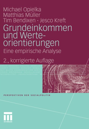 Grundeinkommen Und Werteorientierungen