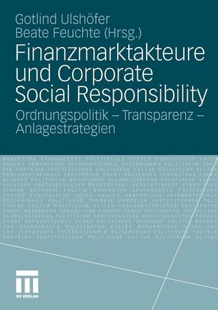 Finanzmarktakteure Und Corporate Social Responsibility