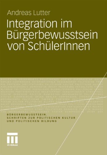 Integration Im Burgerbewusstsein Von Schulerinnen