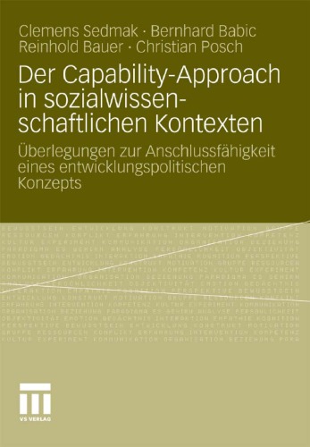 Der Capability-Approach in Sozialwissenschaftlichen Kontexten